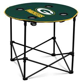 Green Bay Packers Folding Round Tailgate Table with Carry Bag