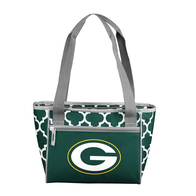 Green Bay Packers Quatrefoil 16 Can Cooler Tote