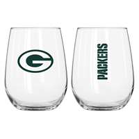 Green Bay Packers 16oz Gameday Curved Beverage Glass