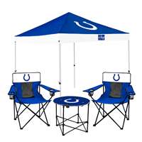 Indianapolis Colts Canopy Tailgate Bundle - Set Includes 9X9 Canopy, 2 Chairs and 1 Side Table