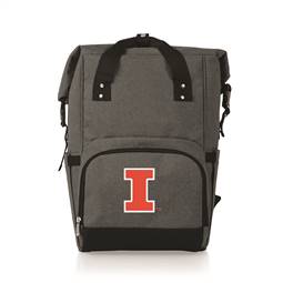 Illinois Fighting Illini Roll Top Backpack Cooler