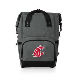 Washington State Cougars Roll Top Backpack Cooler