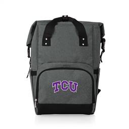 TCU Horned Frogs Roll Top Backpack Cooler