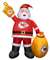 Kansas City Chiefs Inflatable Santa 7 Ft Tall  0