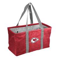 Kansas City Chiefs Crosshatch Picnic Tailgate Caddy Tote Bag