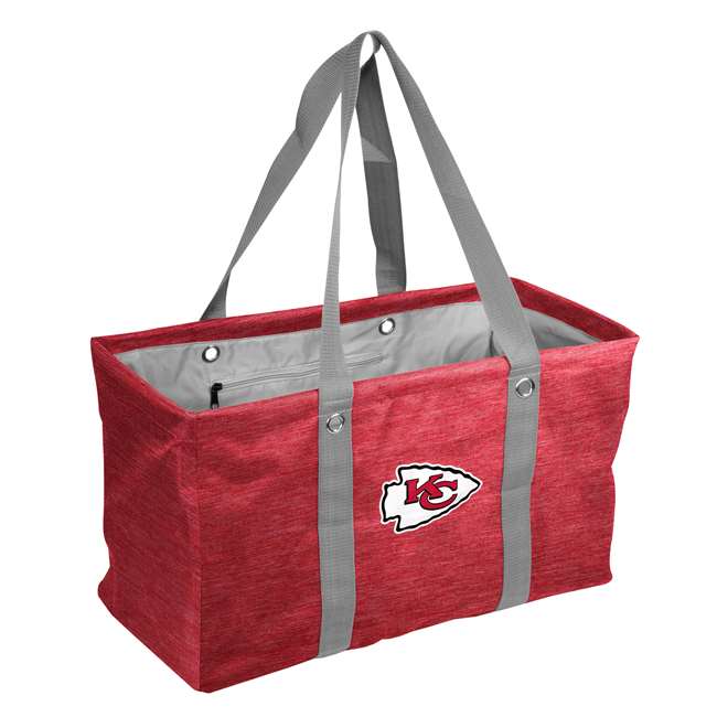 Kansas City Chiefs Crosshatch Picnic Tailgate Caddy Tote Bag