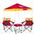 Kansas City Chiefs Canopy Tailgate Bundle - Set Includes 9X9 Canopy, 2 Chairs and 1 Side Table