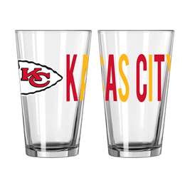 Kansas City Chiefs 16oz Overtime Pint Glass