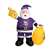 Minnesota Vikings Inflatable Santa 7 Ft Tall  67