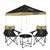 New Orleans Saints Canopy Tailgate Bundle - Set Includes 9X9 Canopy, 2 Chairs and 1 Side Table