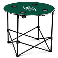 New York Jets Round Folding Table with Carry Bag