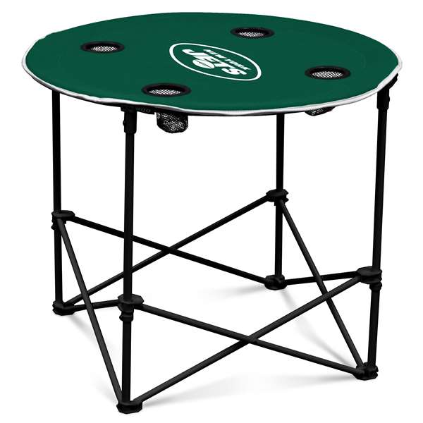 New York Jets Round Folding Table with Carry Bag