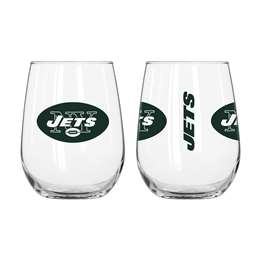 New York Jets 16oz Gameday Curved Beverage Glass