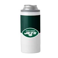 New York Jets 12oz Colorblock Slim Can Coolie Coozie  