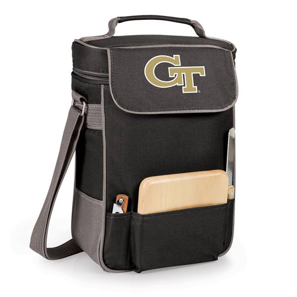Georgia Tech Yellow Jackets Insulated Wine Cooler & Cheese Set  