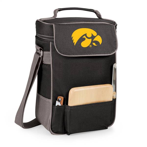 Iowa Hawkeyes Insulated Wine Cooler & Cheese Set