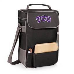 TCU Horned Frogs Insulated Wine Cooler & Cheese Set