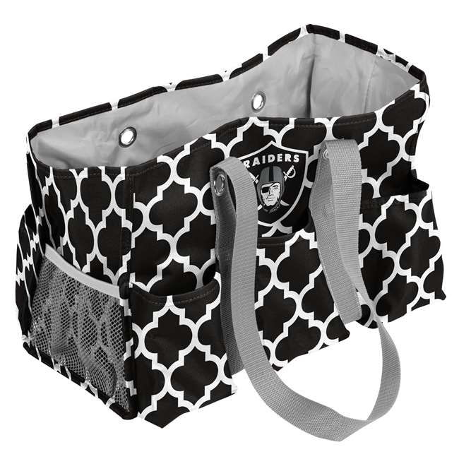 Oakland Raiders Quatrefoil Jr Caddy