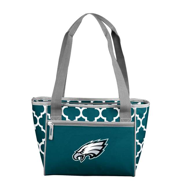 Philadelphia Eagles Quatrefoil 16 Can Cooler Tote