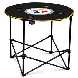 Pittsburgh Steelers Round Folding Table with Carry Bag