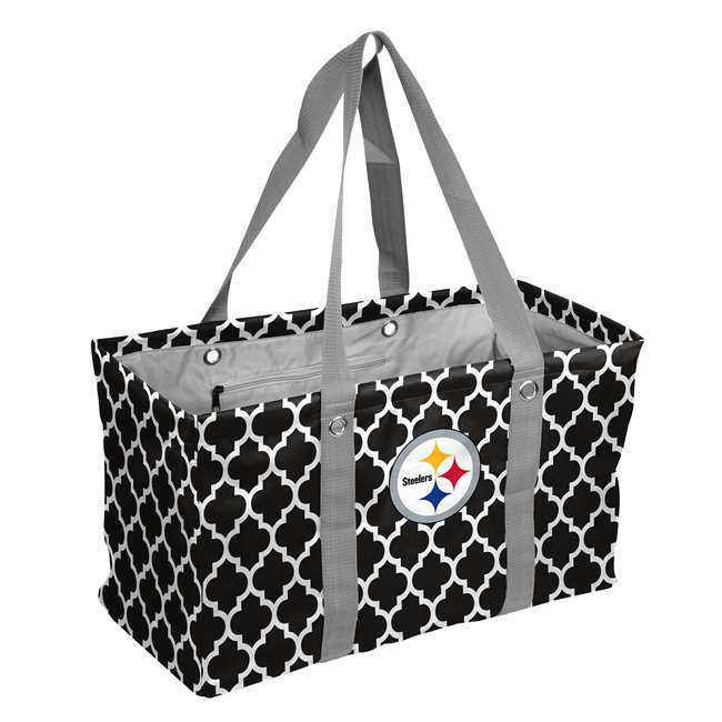 Pittsburgh Steelers Quatrefoil Picnic Caddy