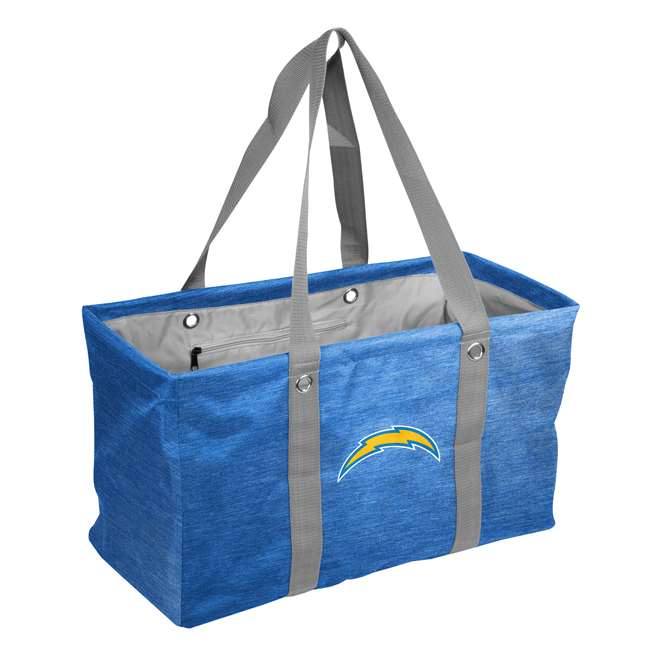 Los Angeles Chargers Crosshatch Picnic Tailgate Caddy Tote Bag