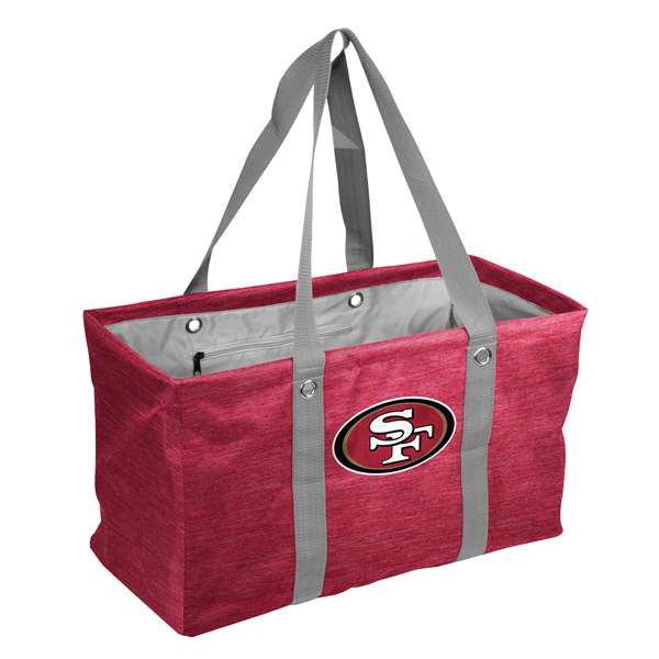 San Francisco 49ers Crosshatch Picnic Tailgate Caddy Tote Bag