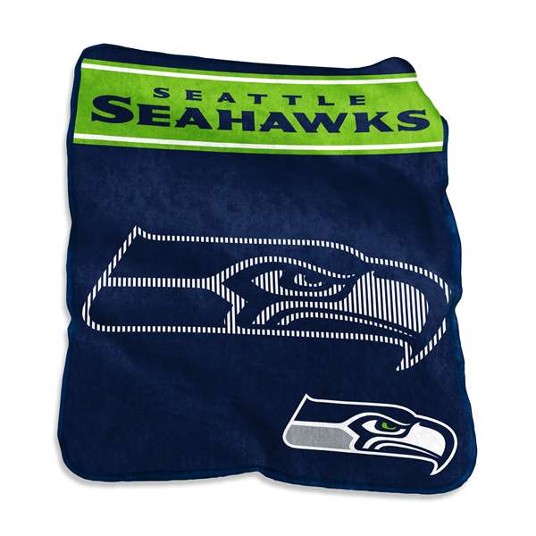Seattle Seahawks 60x80 Raschel Throw Blanket