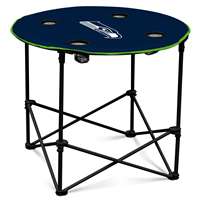 Seattle Seahawks Round Folding Table with Carry Bag