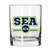 Seattle Seahawks 14oz Letterman Rocks Glass