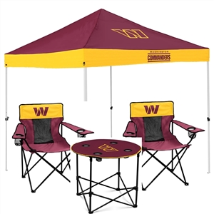 Washington Commanders Canopy Tailgate Bundle - Set Includes 9X9 Canopy, 2 Chairs and 1 Side Table