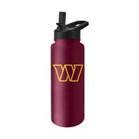 Washington Commanders Quencher Logo Flip Top Water Bottle