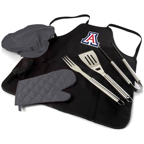 Arizona Wildcats BBQ Apron Grill Set  