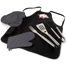 Arkansas Sports Razorbacks BBQ Apron Grill Set  