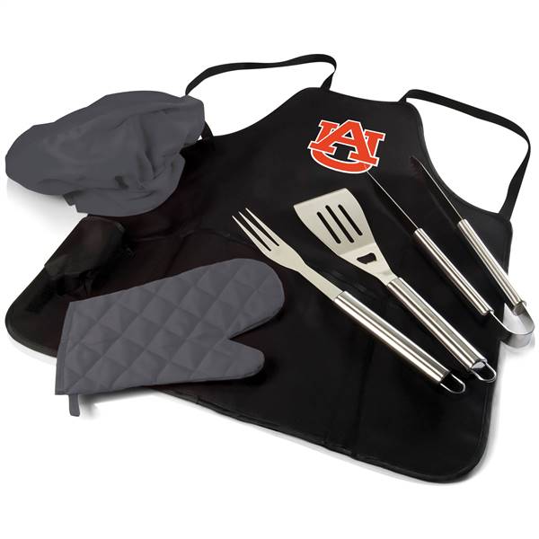 Auburn Tigers BBQ Apron Grill Set  