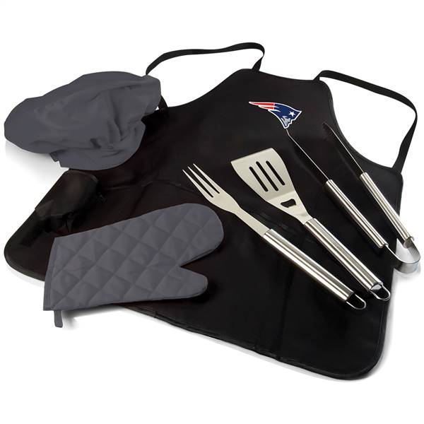 New England Patriots BBQ Apron Grill Set  