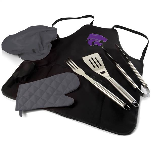 Kansas State Wildcats BBQ Apron Grill Set  