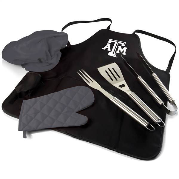 Texas A&M Aggies BBQ Apron Grill Set  