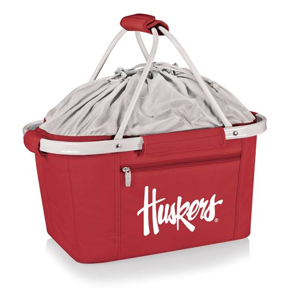 Nebraska Cornhuskers Collapsible Basket Cooler  