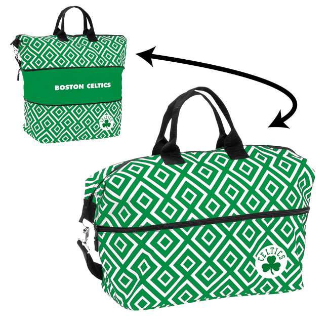 Boston Celtics Double Diamond Expandable Tote