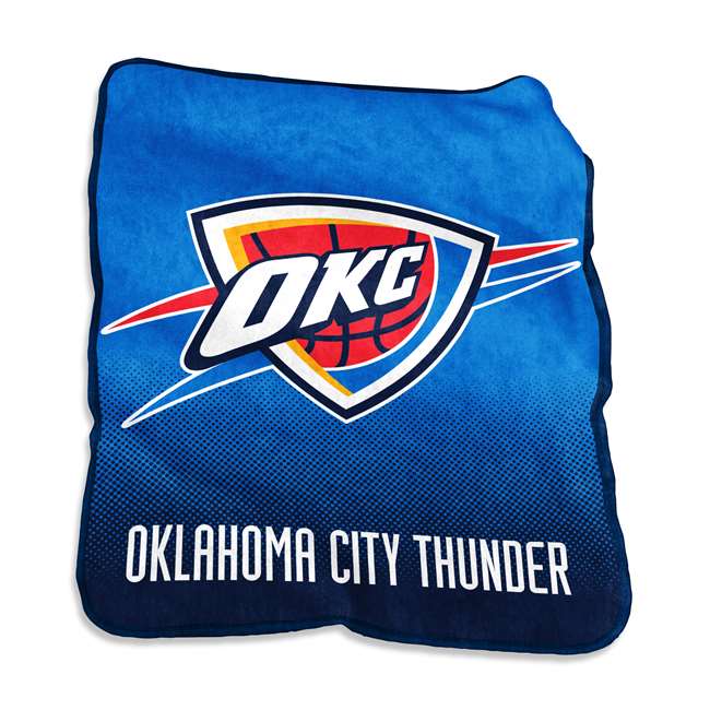 Oklahoma City Thunder  26 Raschel Throw Fleece Blanket