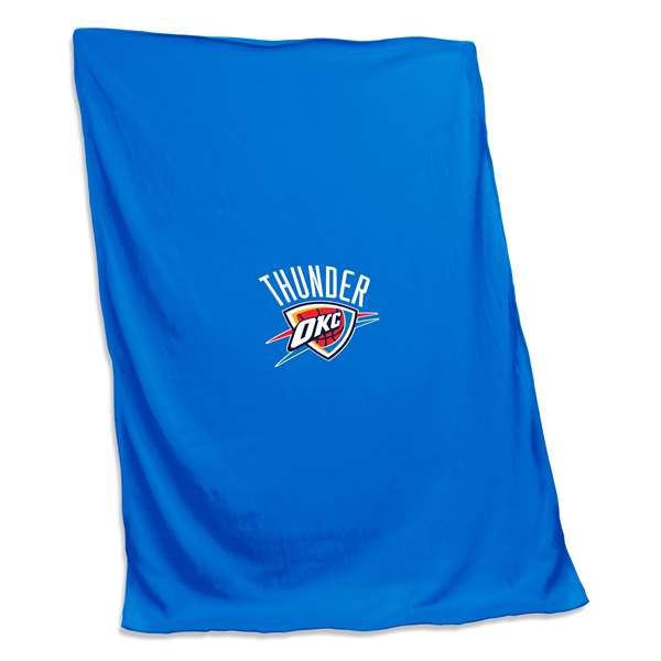 NBA Oklahoma City Thunder Unisex Sweatshirt Blanket, Sky, N/A