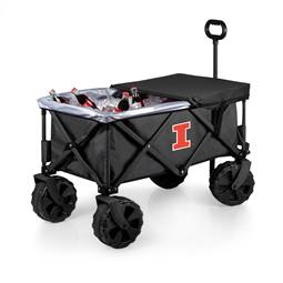 Illinois Fighting Illini All-Terrain Collapsible Wagon Cooler