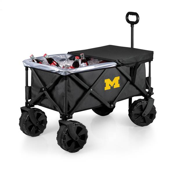 Michigan Wolverines All-Terrain Collapsible Wagon Cooler