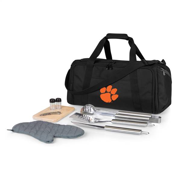 Clemson Tigers BBQ Grill Kit and Cooler Bag