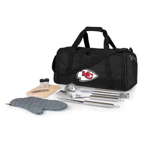 Kansas City Chiefs BBQ Grill Kit and Cooler Bag