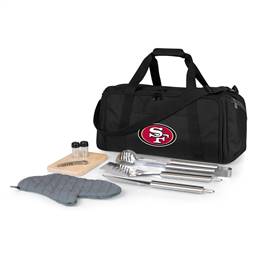 San Francisco 49ers BBQ Grill Kit and Cooler Bag