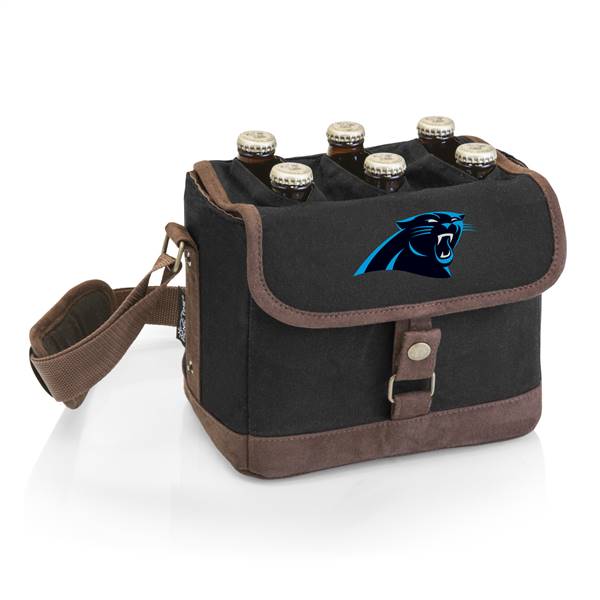 Carolina Panthers Six Pack Beer Caddy with Opener