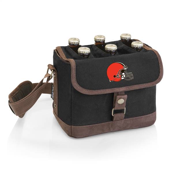 Cleveland Browns Six Pack Beer Caddy with Opener