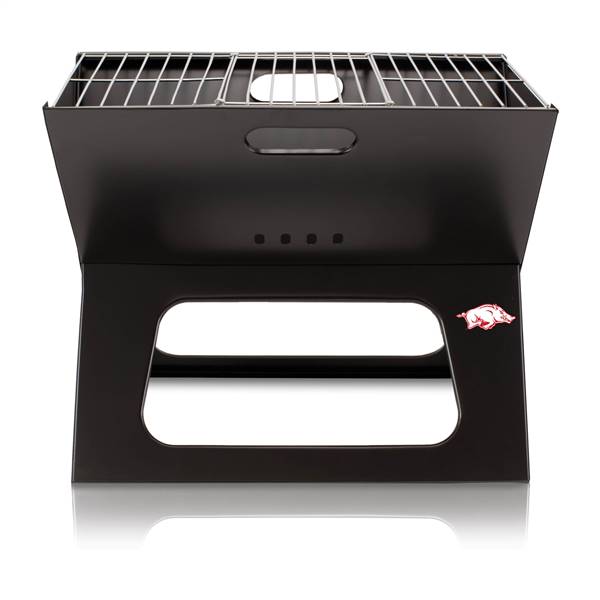 Arkansas Sports Razorbacks Portable Folding Charcoal BBQ Grill